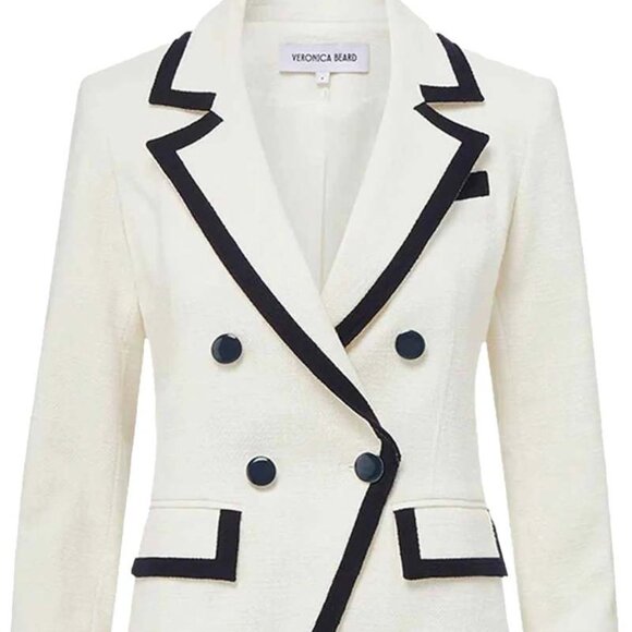 Veronica Beard Jackets & Blazers - NWT Veronica Beard Edison Dickey Jacket - white & black